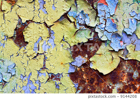 old abstract background from the cracked paint on rusty iron old abstract background from the cracked paint on rusty iron 9144208