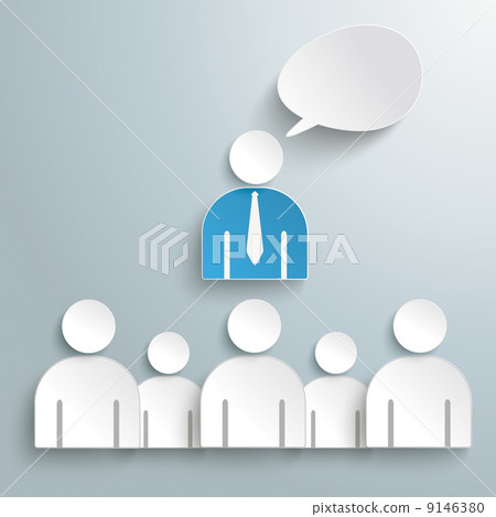 Business Conference Humans Speech Bubble PiAd 9146380