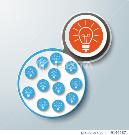 Infographic Design Connected Bulbs Blue Orange PiAd Infographic Design Connected Bulbs Blue Orange PiAd 9146387