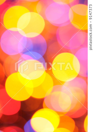 Christmas lights background. Defocused image of 9147373