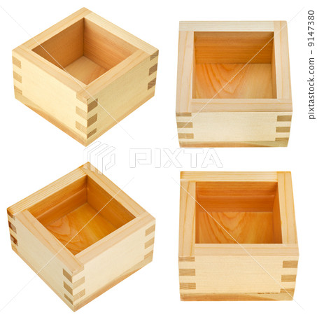 set of traditional wooden box for sake set of traditional wooden box for sake 9147380