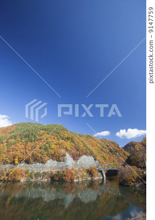 Autumn leaves of Lake Azumaki Autumn leaves of Lake Azumaki 9147759