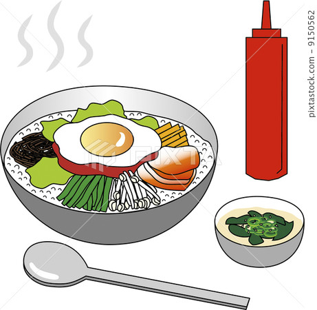 Bibimbap wakame soup 9150562