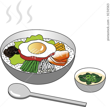 Bibimbap wakame soup Bibimbap wakame soup 9150563