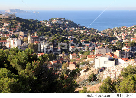 View from the hill of Marseille 9151302
