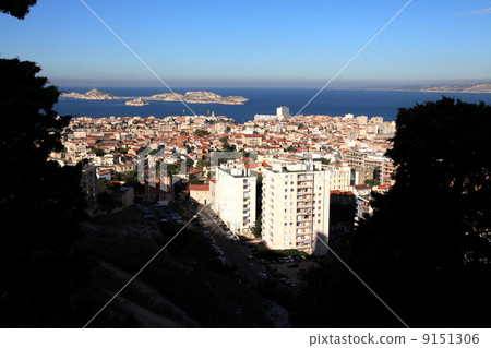 View of the Mediterranean from the hill of Marseille View of the Mediterranean from the hill of Marseille 9151306