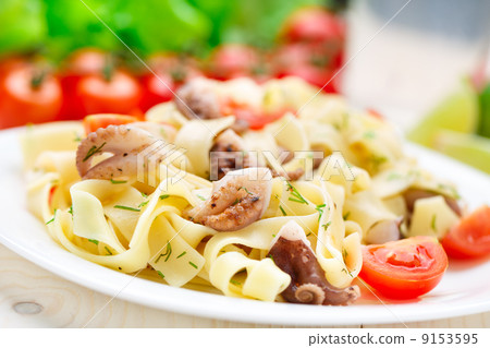 Pasta with octopus Pasta with octopus 9153595
