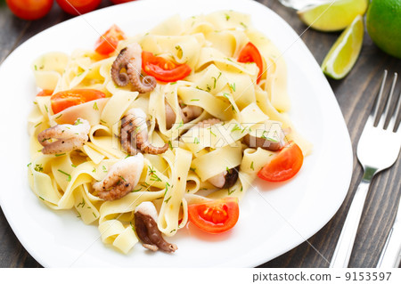 Pasta with octopus Pasta with octopus 9153597