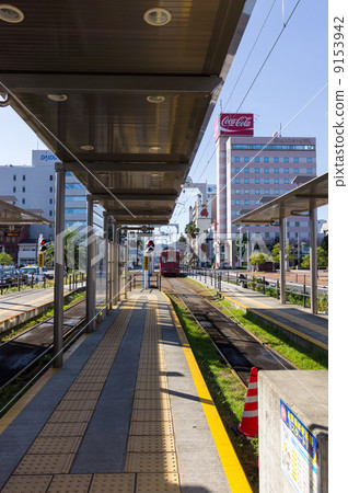 高知站Mae站土佐電鐵紅色電車 9153942