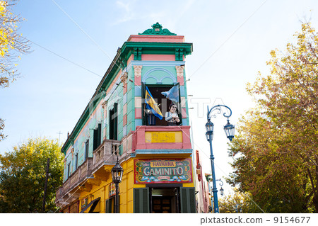Colorful building in the La Boca neighborhood of Buenos Aires,Ar Colorful building in the La Boca neighborhood of Buenos Aires,Ar 9154677