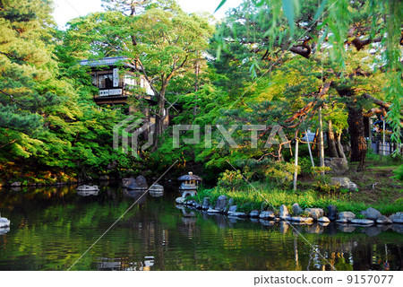 Maruyama park · mirror reflection of gourd pond Maruyama park · mirror reflection of gourd pond 9157077