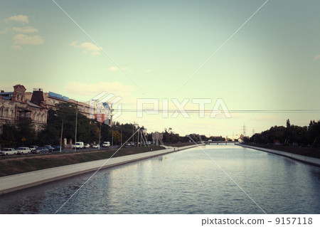 sunset on the river 9157118