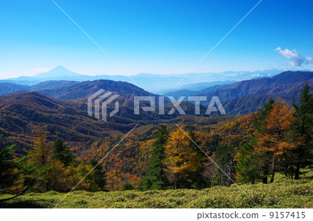 從秋天的Oku秩父主線富士山 從秋天的Oku秩父主線富士山 9157415