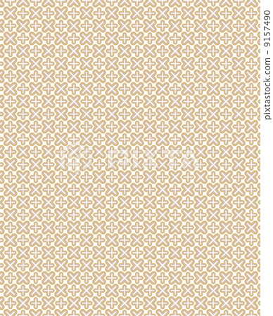 Illustration of traditional Japanese pattern · Edo komon pattern 9157490