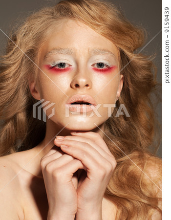 close up model face make up portrait 9159439
