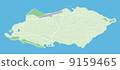 Map of Yonaguni Island 9159465