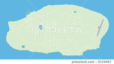 Map of Haterumajima 9159467