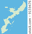 Okinawa main island map 9159476