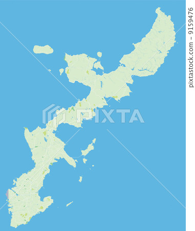 沖繩主島地圖 9159476