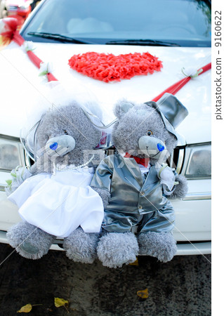 Bear toys for decoration wedding car 9160622
