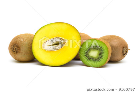 mango and kiwi isolated on white background mango and kiwi isolated on white background 9160797