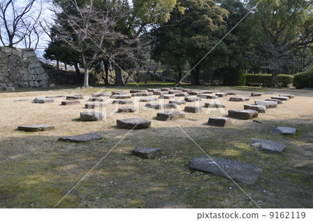 廣島城堡·前Tenpyo的基石(廣島城堡廢墟公園/弘島廣島市中區家町) 廣島城堡·前Tenpyo的基石(廣島城堡廢墟公園/弘島廣島市中區家町) 9162119