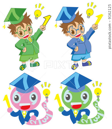 Numeric characters (human and snake) 9162125