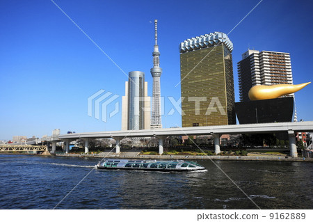 淺草天空樹和隅川川 9162889