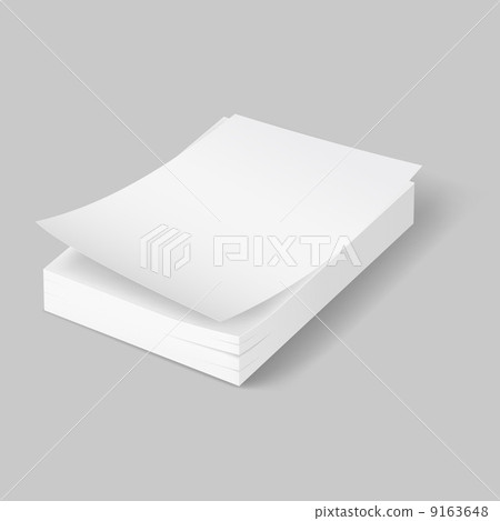 Stack of blank papers. 9163648