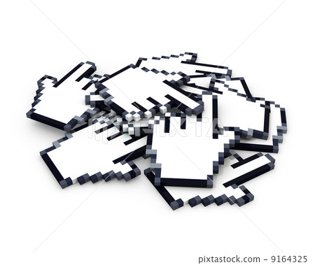 Heap of hand cursors 9164325