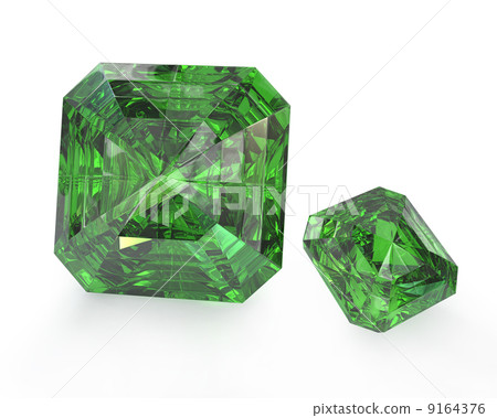 Two green emeralds Two green emeralds 9164376
