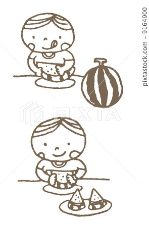 孩子和西瓜 9164900