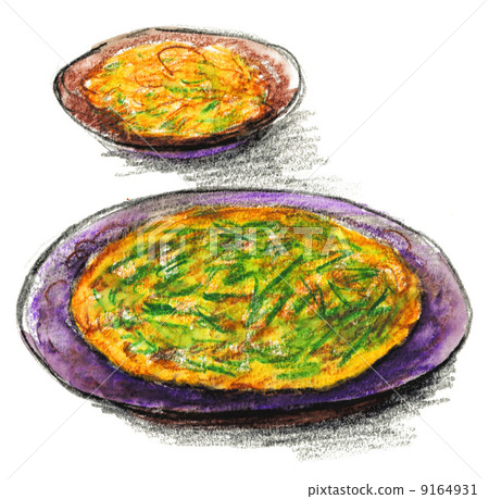 korean pancake, japchae, korean food 9164931