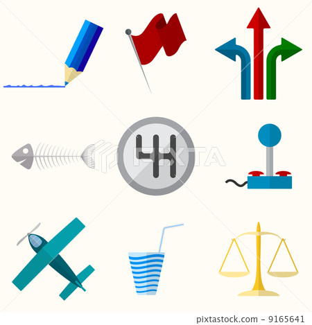 Universal Vector Flat Icons 9165641