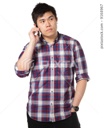 man talk on phone man talk on phone 9168967