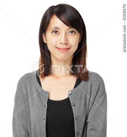 casual asian woman isolated on white casual asian woman isolated on white 9168970