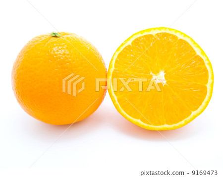 Ripe orange fruits isolated on white background Ripe orange fruits isolated on white background 9169473