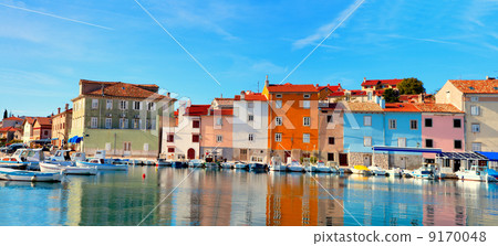 old Istrian town in Novigrad, Croatia. 9170048