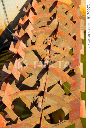 Watermill close-up view, Leipzig, Germany 9170071