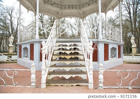 white stair kiosk white stair kiosk 9172156