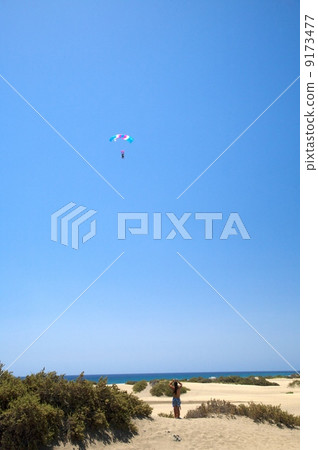 paraglider at the beach 9173477
