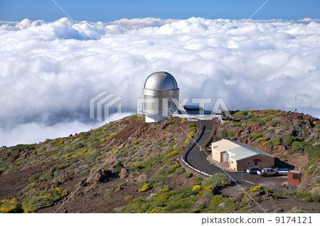 observatory over clouds 9174121