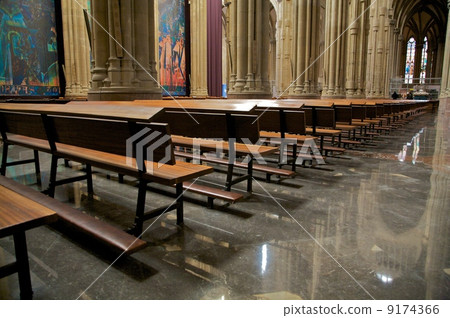 pew in cathedral pew in cathedral 9174366
