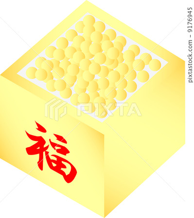 Setsubun的豆類覆蓋 9176945