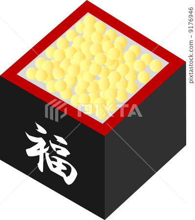 Setsubun的豆類覆蓋 9176946