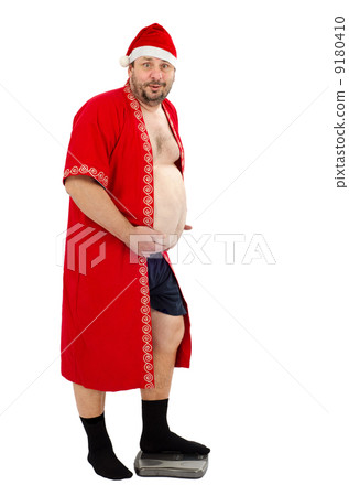 Santa gaining weight in holidays 9180410