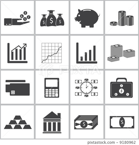 Finance icons set. 9180962