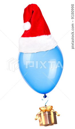 gift hanging on color balloons gift hanging on color balloons 9180998