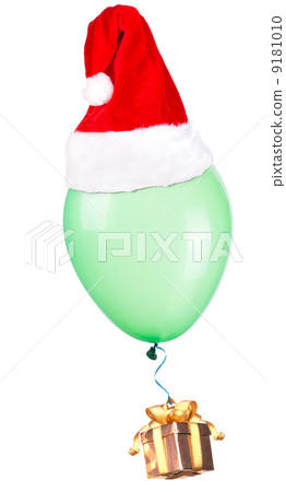 gift hanging on color balloons gift hanging on color balloons 9181010