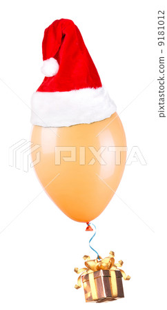 gift hanging on color balloons gift hanging on color balloons 9181012